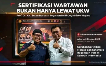 “Sertifikasi Wartawan Bukan Hanya Lewat UKW!” Prof. Dr. KH. Sutan Nasomal Tegaskan BNSP Juga Diakui Negara, Serukan Sertifikasi Merata & Setara!
