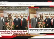 “Kesepakatan Damai Adalah Janji, Institusi yang Memenuhinya” Peneliti Universitas Kartamulia Paparkan Model Perdamaian Berbasis Politik Hukum di Bandung