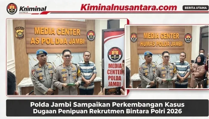 Dua Personel Polda Jambi Di-PTDH Terkait Dugaan Penipuan Rekrutmen Bintara Polri 2026. Penyidikan Terus Diperluas