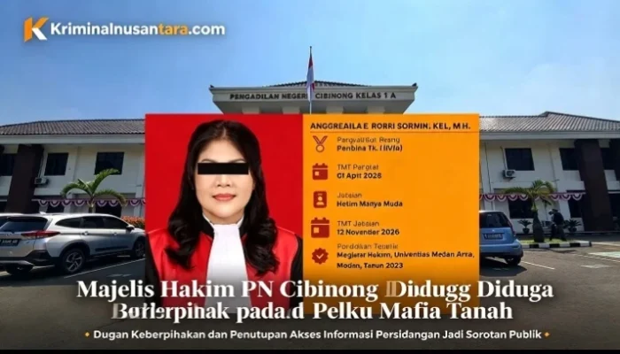 “Sidang Terbuka yang Ditutup!” Majelis Hakim PN Cibinong Diduga Berpihak pada Mafia Tanah, PPWI: Ini Langgar UU Pers!