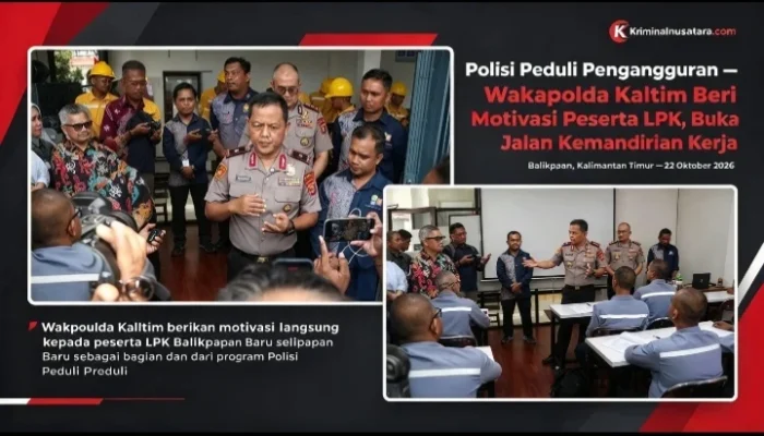 Polisi Peduli Pengangguran, Wakapolda Kaltim Beri Motivasi Peserta LPK, Buka Jalan Kemandirian Kerja