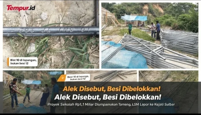 “Alex Disebut, Besi Dibelokkan!”  Proyek Sekolah Rp1,1 Miliar Diumpamakan Tameng, LSM Lapor ke Kejati Sulbar