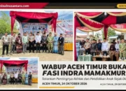 “Menang Itu Kebanggaan, Berakhlak Itu Kemenangan Sejati!”  Wabup Aceh Timur Buka FASI Indra Makmur