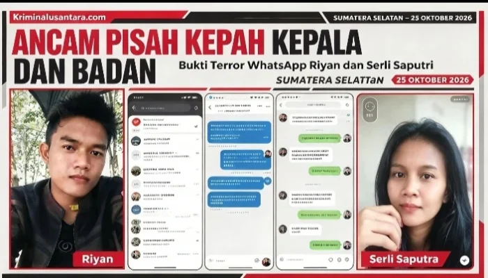 “Pisahkan Kepala Sama Badan!”  Teror & Ancaman Pembunuhan Dikirim Lewat WhatsApp, Korban Siap Lapor ke Polda Sumsel