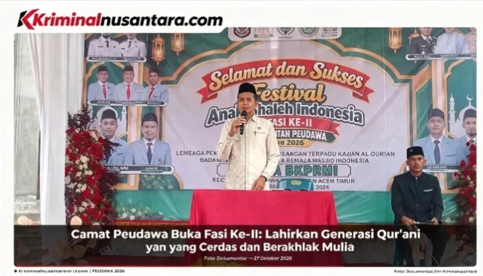 Camat Peudawa Buka FASI Ke-II: Jadikan Teknologi Sebagai Sarana, Bukan Pemisah dari Nilai Agama